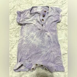 Lou Lou & company romper. Size 6-12 months. Color light purple tie dye.